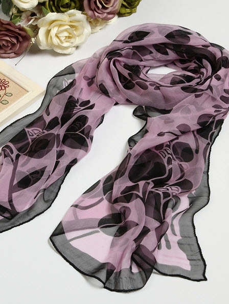 Silk Scarves | Long Silk Scarf #0167