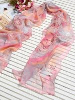 Silk Scarves - Long Silk Scarf - Silk Georgette #210