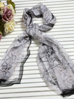 Silk Scarves - Long Silk Scarf - Silk Georgette #229