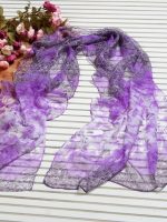 Silk Scarves, Long Silk Scarf, Silk Georgette #243