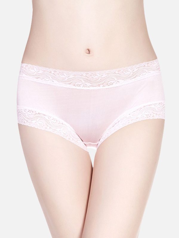 100% Silk Womens Lace Briefs, Silk Underwear