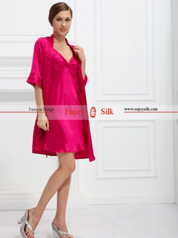 Silk Chemise & Robe Set | Silk Loungewear Set