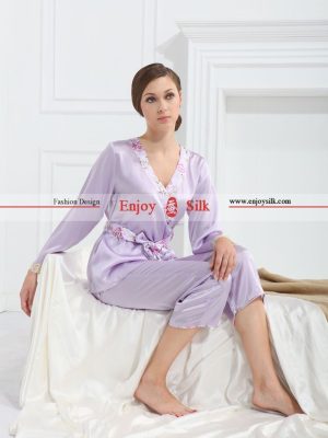 Luxury Silk Pajamas Set-907