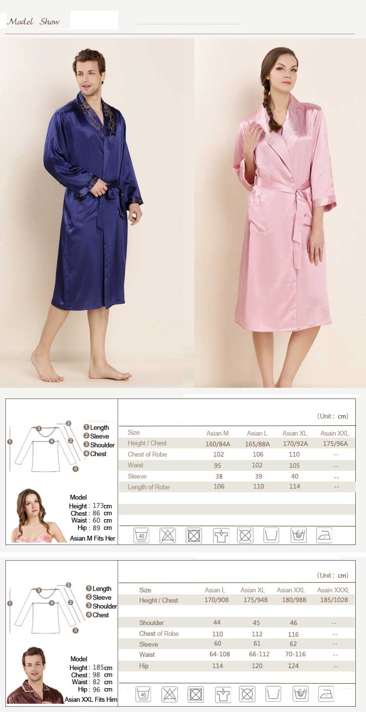 Classic Couple Silk Robes