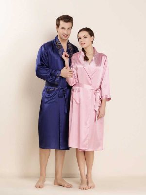 Classic Couple Silk Robes-thumbnail