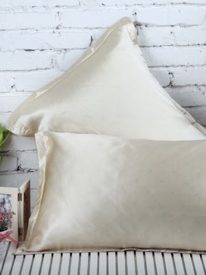 Natural Silk Pillowcase Soft and Smooth, Anti Acne, Beauty Sleep, Both Sides Natural Silk