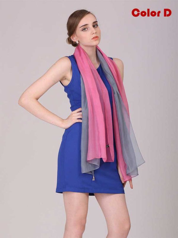 Gradient Silk Scarves | Long Silk Scarf