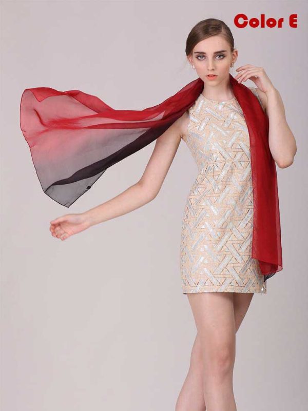 Gradient Silk Scarves | Long Silk Scarf