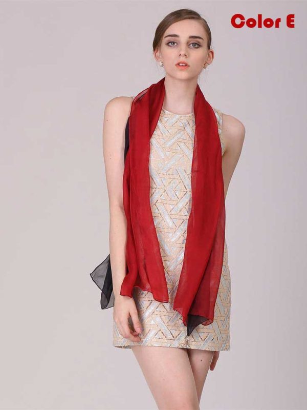 Gradient Silk Scarves | Long Silk Scarf