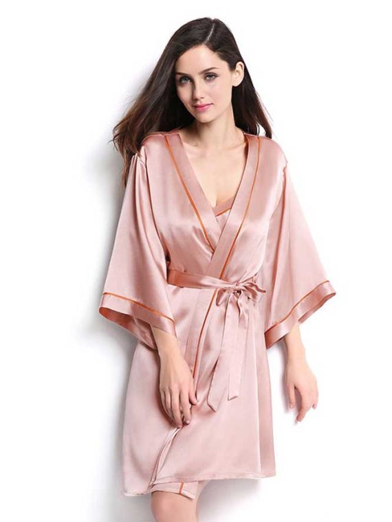Silk chemise & Silk Nightgown Kimono, Silk Robe