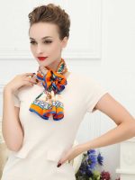 Natural Silk Scarf, Floral Fashion Women Wrap Multicolor Scaves