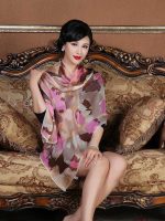 Long Soft Silk Chiffon Sheer Scarf For Women