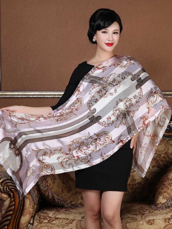 Women's 100% Luxury Long Silk Scarf