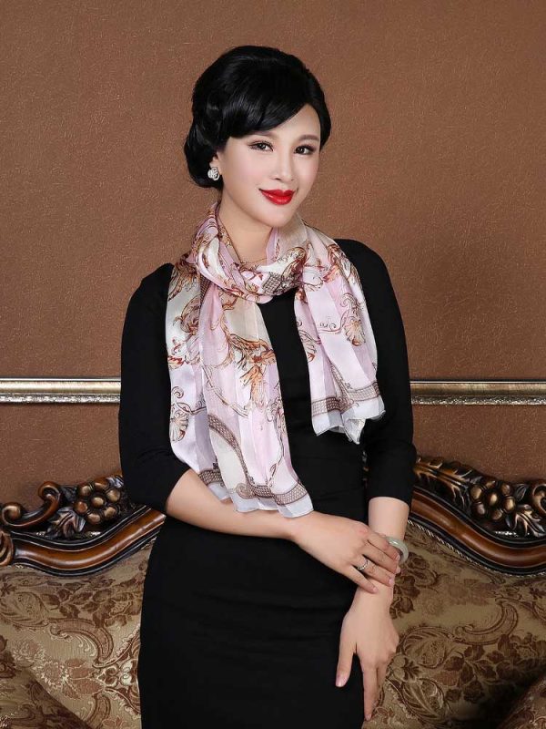 Women's 100% Luxury Long Silk Scarf