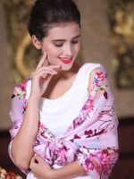 Long Silk Scarf, Elegant  Women Silk Scarves, 3 Color Available