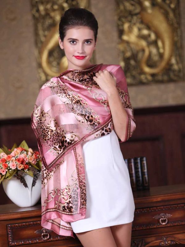 Women's Fashion Long Soft Wrap Lady Shawl Silk Scarf
