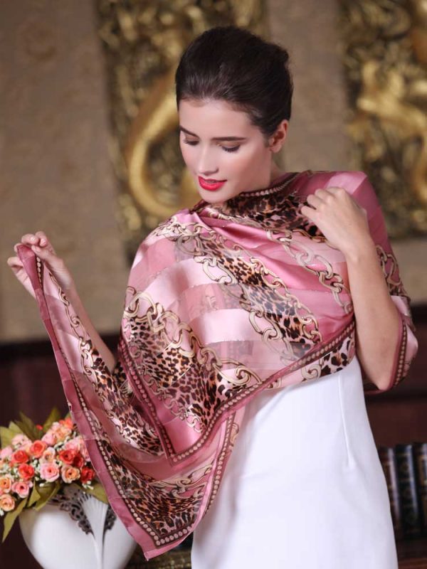 Women's Fashion Long Soft Wrap Lady Shawl Silk Scarf