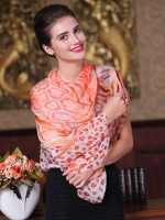 Fashion Noble Women's Leopard Long Soft Wrap Lady Shawl Silk Chiffon Scarf