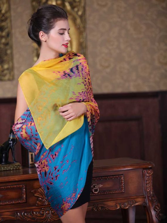 Colorful Long Chiffon Scarf Women Fashion Silk Scarves