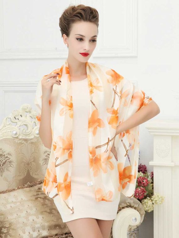 Women's 100% Luxury Long Silk Scarf
