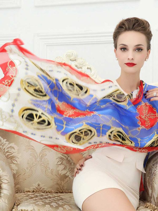 Ladies Long Silk Scarves Wrap Shawl