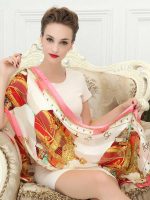 Long Silk Scarf Wrap Shawl for Women Girls