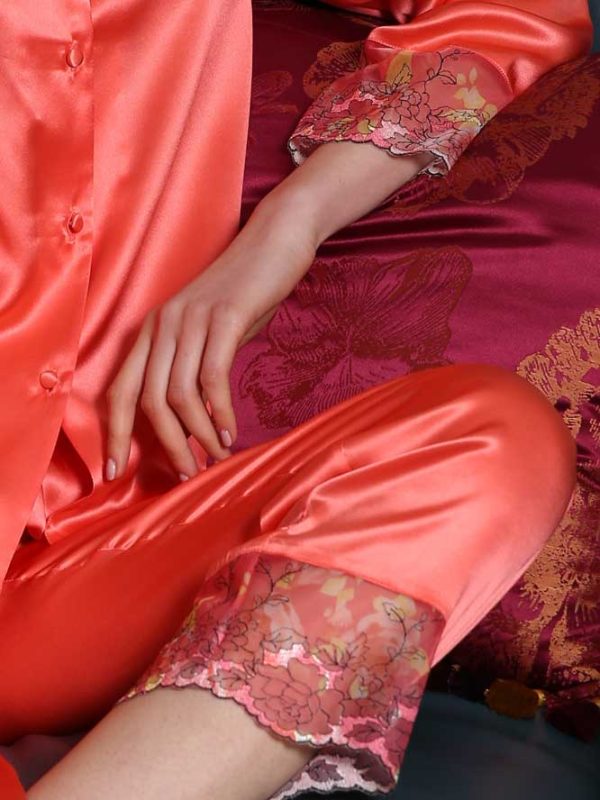 Women's 100% Silk Pajama Sleepwear Loungewear