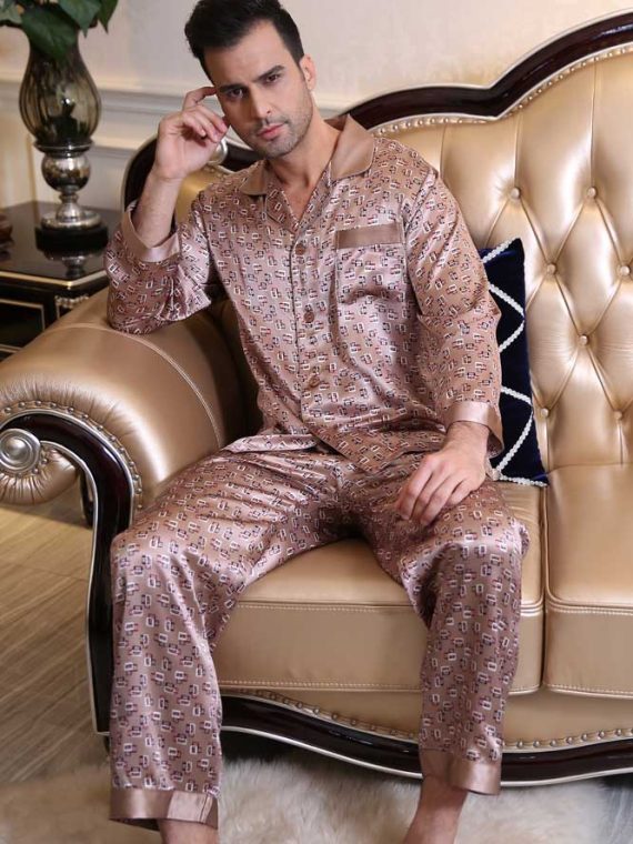 Silk Pajama Set For Men