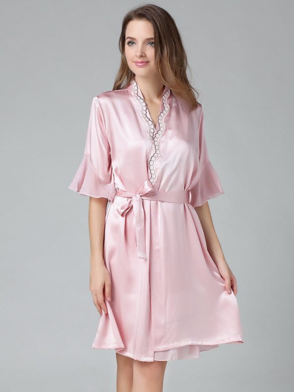 Silk Chemise, Silk Robe Set