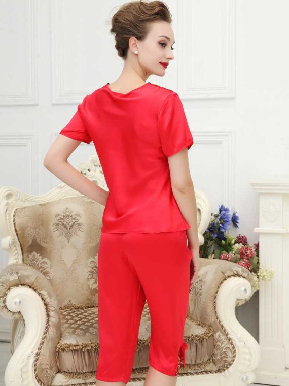Women's Sleepwear Short Sleeve Pajama Set