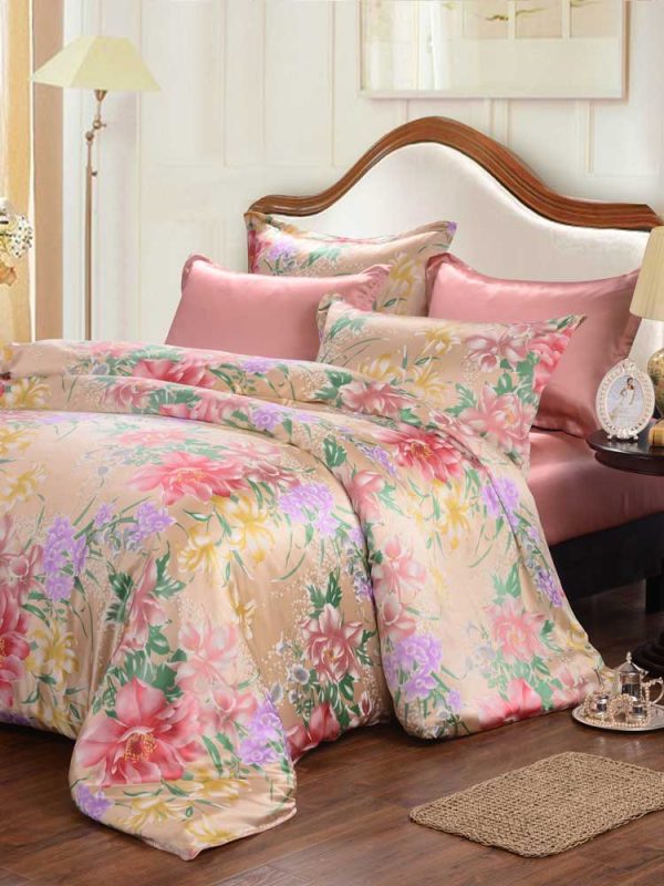 19mm Seamless 100% Silk Duvet Cover | Flat Sheet | Pillowcase Bedding Set