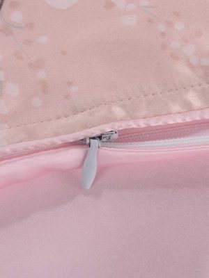 pink Silk Bedding Set