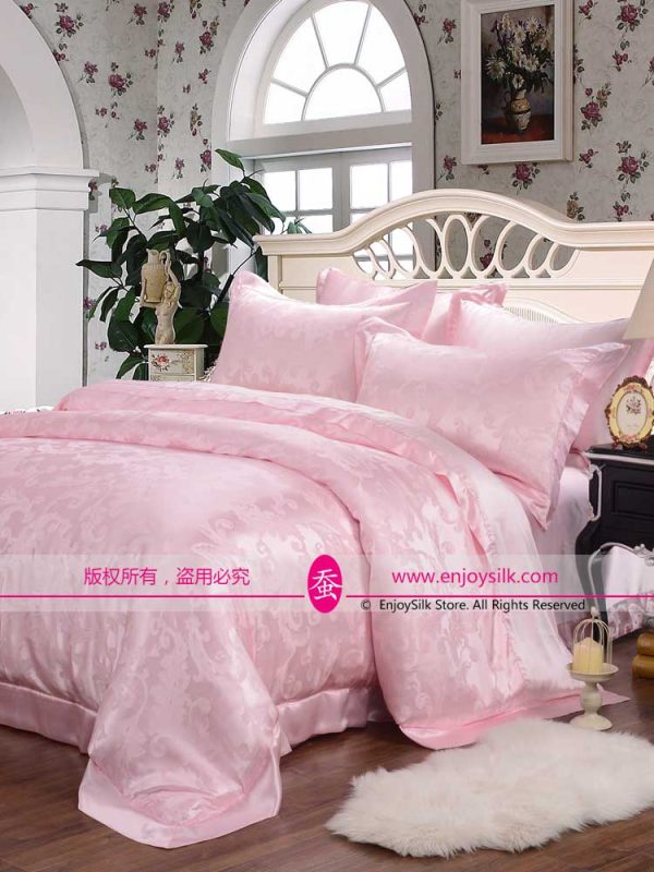 19mm Seamless 100% Silk Duvet Cover, Pillowcase & Fitted Sheet 4 PCS