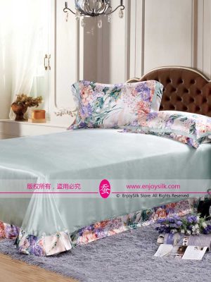 19mm Seamless 100% Silk Duvet Cover | Flat Sheet | Pillowcase Bedding Set