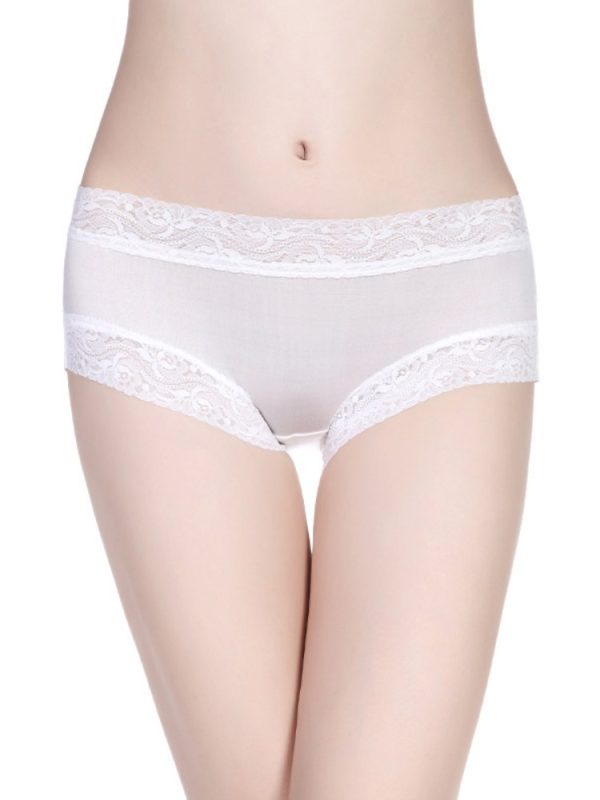 100% Silk Womens Lace Briefs, Silk Underwear