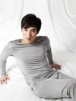 Silk Long Sleeved Crewneck Underwear | Silk Long Johns Set Thermal Underwear