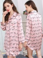 Women's Silk Long Sleeve Sleepwear