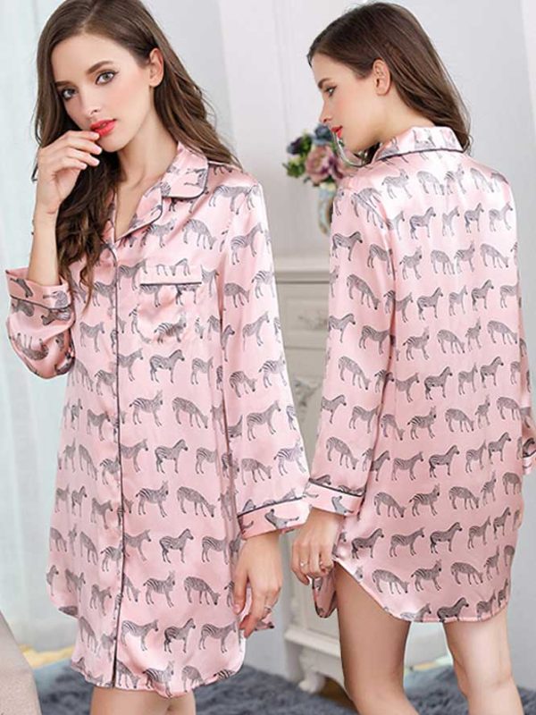 Women's Silk Long Sleeve Sleepwear