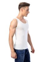 Men's 100% Silk A-Shirt Top Quality Muscle Knit Tank Top Silk Vests
