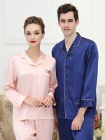 US / European style Silk Pajama Set For Men Size US S - XXL