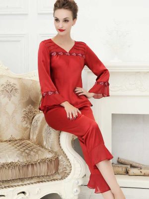Silk Pajamas For Lady
