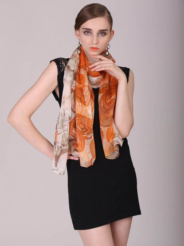 Yellow Scarf, Silk Chiffon Scarf