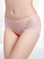 Women's Sexy Lace Silk Knickers Panties Hollow Breathable Underwear Briefs