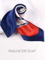 100% Silk Square Scarf Neckerchief 20x20 Inches